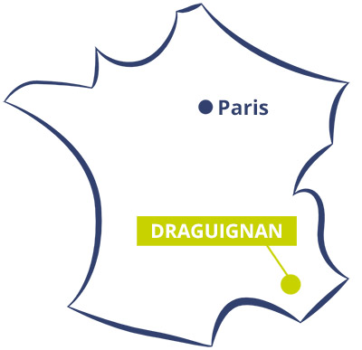 Carte de Draguignan