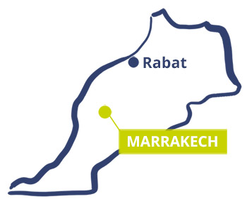 Marrakech map, morroco