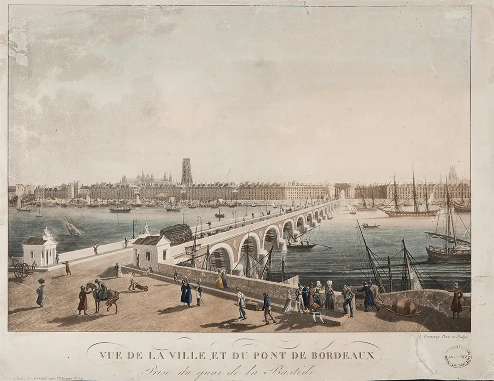 Bordeaux Métropole restaure son emblème : le sauvetage du pont de pierre 4 Histoire du pont de pierre à Bordeaux